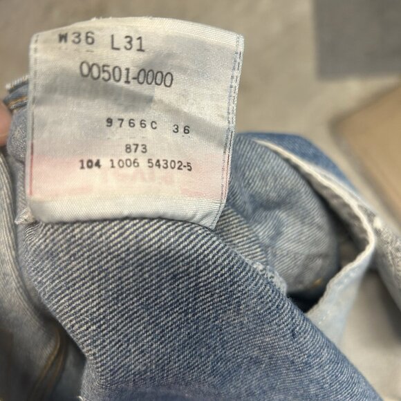 Vintage Orange Tab Levis 550 Jeans Relaxed Fit Men's 34x32 Denim - Picture 8 of 9